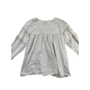 Anna Sui x Uniqlo Women's XS Floral‎ Print Tunic Blouse Long Sleeve Top